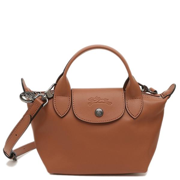 LONGCHAMP LE PLIAGE XTRA TOP HANDLE BAG XS LEATHER 1500 987 504 COGNAC