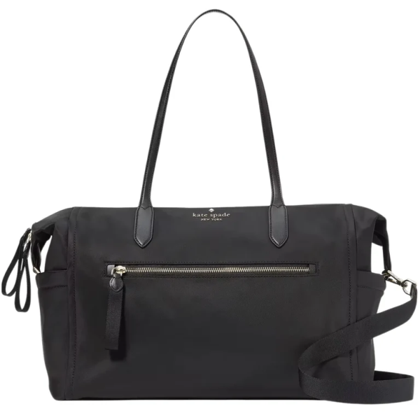 KATE SPADE CHELSEA NYLON WEEKENDER BAG BLACK KC252