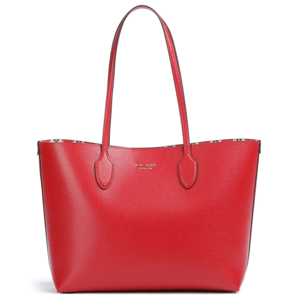 KATE SPADE NEW YORK BLEECKER TOTE SHOULDER  BAG RED CHERRY ROUGE KJ897 EXTRA POUCH