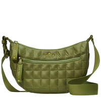 KATE SPADE CAMDEN QUILTED LARGE SLING BAG IN KELP FOREST KH403