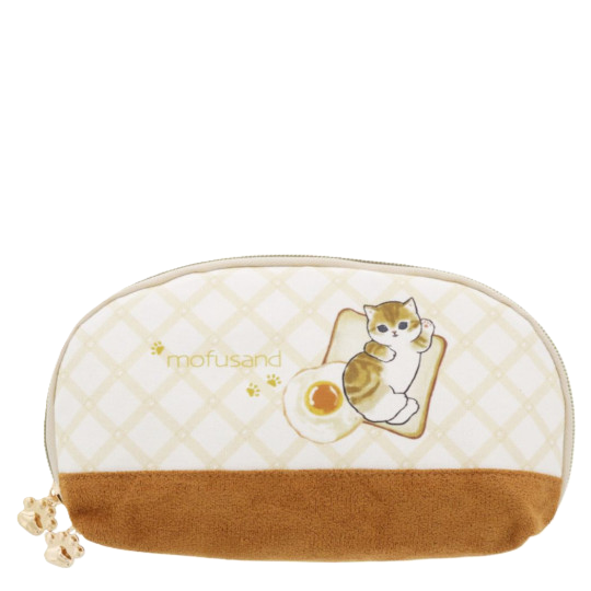 MOFUSAND JAPAN POUCH - CAT / BREAD & EGG