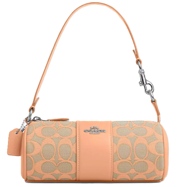 COACH NOLITA BARREL BAG IN SIGNATURE JACQUARD FADED BLUSH CU003