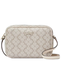 KATE SPADE SIGNATURE SPADE FLOWER MINI CAMERA BAG IN DARK BEIGE KG489