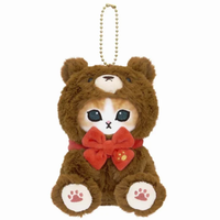 MOFUSAND FROM JAPAN MOFUSAND TEDDY BEAR PLUSH CHAIN BROWN BAG CHARM