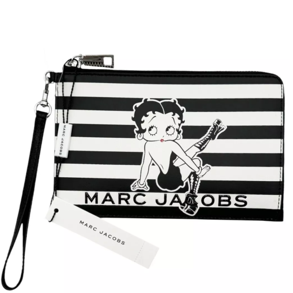 MARC JACOBS X BETTY BOOP LIMITED EDITION WRISTLET BLACK AND WHITE 4P4SCP005S01-005