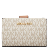 MICHAEL KORS MEDIUM SIGNATURE LOGO WALLET 35F8GTVF2B VANILLA