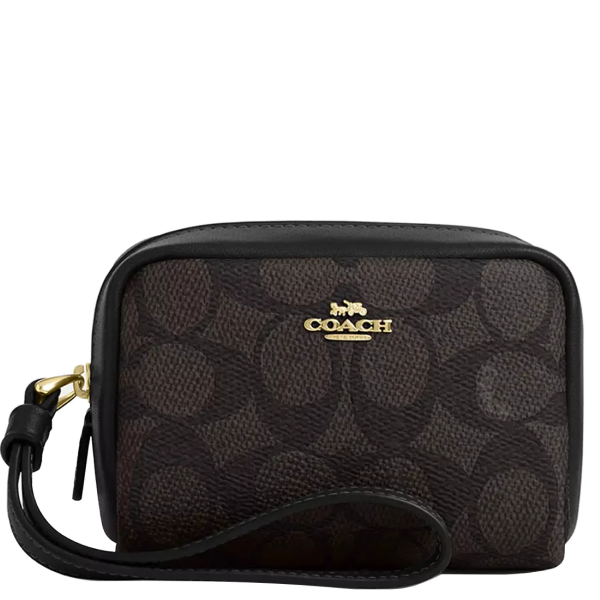 新作★COACH Pouch Wristlet In Signature Canvas CW907 New Coach Pouch Wristlet In Signature Canvas CW907 | eBay