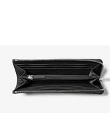 MICHAEL KORS JET SET TRAVEL LARGE QUARTER-ZIP WALLET 35T6GTVE3L SAFFIANO LEATHER BLACK