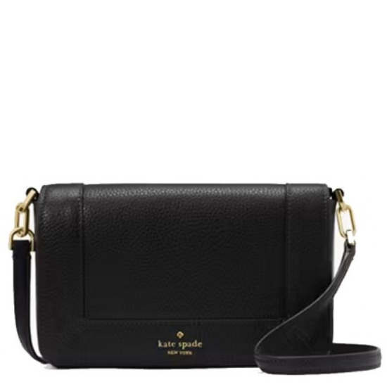 KATE SPADE LENA SMALL FLAP CROSSBODY KH784 BLACK