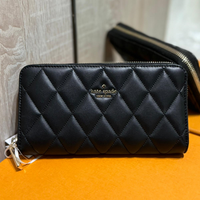 KATE SPADE CAREY LARGE CONTINENTAL WALLET BLACK KA590