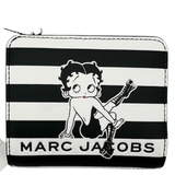 MARC JACOBS X BETTY BOOP LIMITED EDITION BIFOLD WALLET BLACK AND WHITE 4P4SMP014S01-005