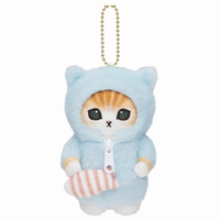 MOFUSAND FROM JAPAN MOFUSAND PAJAMA NYAN MASCOT (CAT PAJAMAS) KEYCHAIN