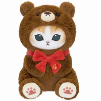MOFUSAND FROM JAPAN MOFUSAND EXHIBITION CAT PLUSH DOLL TEDDY BEAR NYAN BROWN