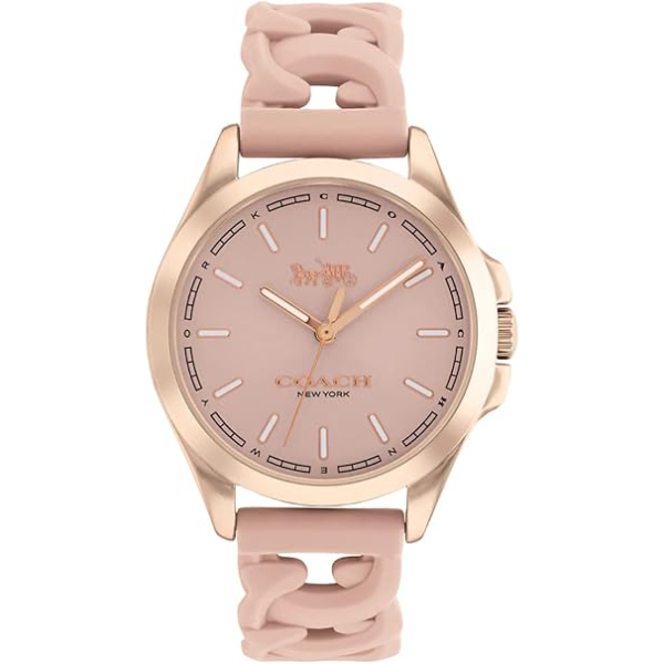 COACH BOXED 14503781 LIBBY RUBBER WATCH PINK