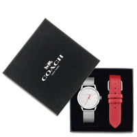 COACH BOXED RUBY WATCH GIFT SET, 32MM (COACH CE785) STAINLESS STEEL