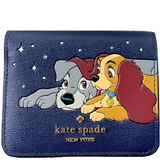 KATE SPADE NEW YORK DISNEY X KATE SPADE NEW YORK LADY AND THE TRAMP SMALL BIFOLD WALLET PARISIAN NAVY MULTI KH619