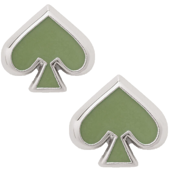 KATE SPADE EVERYDAY SPADE ENAMEL STUDS GREEN SAGE O0RU3069