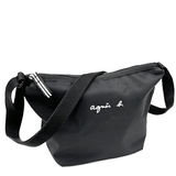 AGNES B. ENFANT SHOULDER BAG WITH LOGO POCHETTE (BA05 AC12) BLACK