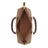 COACH GEORGIA SATCHEL BAG IN SIGNATURE CANVAS TAN/BROWN CW422