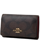 COACH 77998 KEY CASE IM/BROWN/BLACK