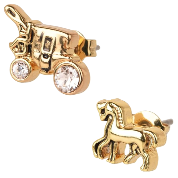 COACH HORSE AND CARRIAGE STUD EARRINGS F77695