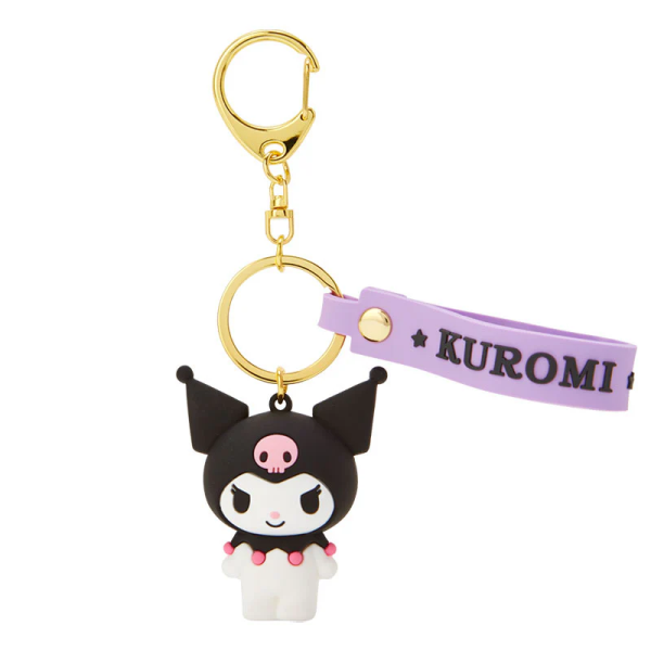 SANRIO KUROMI SIGNATURE KEYCHAIN FROM JAPAN