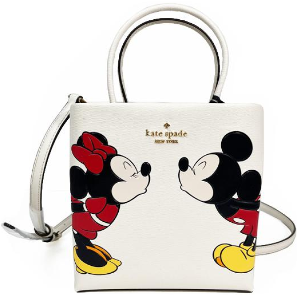 KATE SPADE DISNEY X KATE LIMITED ED MINNIE MINI TOTE PARCHMENT MULTI KG591