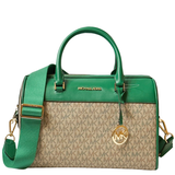 MICHAEL KORS SIGNATURE TRAVEL MEDIUM DUFFLE SATCHEL PALMETTO GREEN 35S3GTFU2B