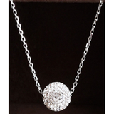 KATE SPADE RAZZLE DAZZLE MINI PENDANT NECKLACE KB744 SILVER TONE