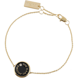 MARC JACOBS M0017167 001 THE MEDALLION BRACELET BLACK / GOLD REVERSIBLE