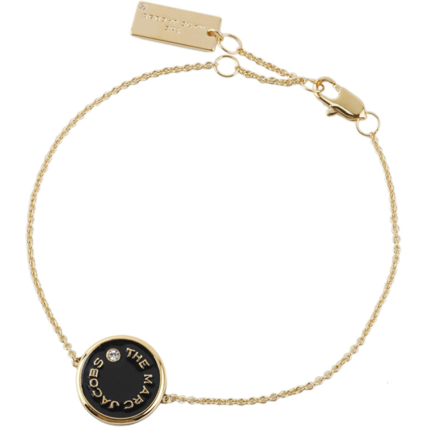 MARC JACOBS M0017167 001 THE MEDALLION BRACELET BLACK / GOLD REVERSIBLE