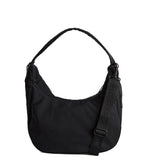 NERE NYLON MEDIUM HOBO SHOULDER CROSSBODY BAG BLACK