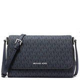 MICHAEL KORS MEDIUM LOGO CONVERTIBLE CROSSBODY BAG 35R4STTC6B NAVY SIGNATURE