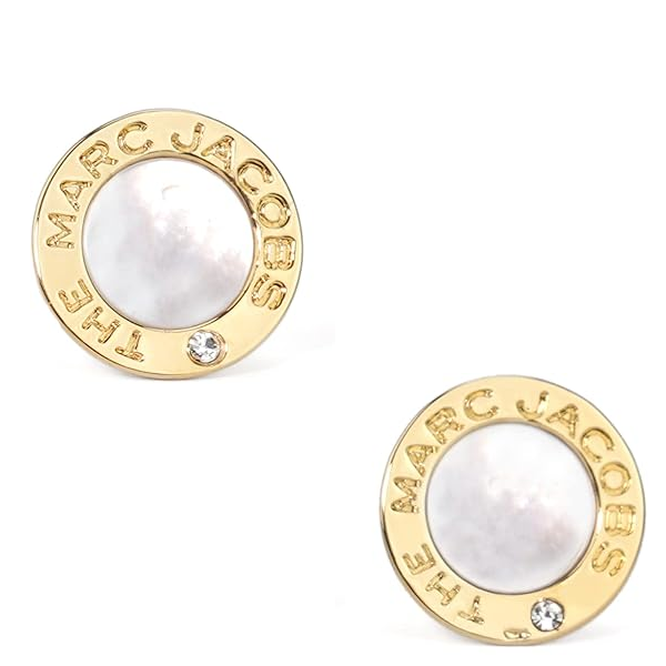 MARC JACOBS THE MEDALLION PEARL EARRING J243MT7PF21 103 MOP/GOLD