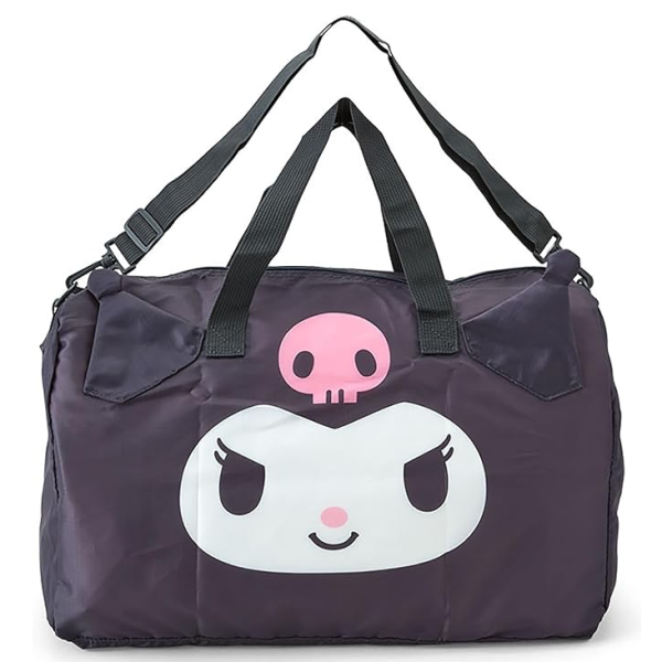 SANRIO JAPAN KUROMI FOLDABLE  TRAVEL BAG PURPLE