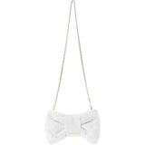 MAISON DE FLEUR FROM JAPAN 2 WAY TWEED RIBBON-SHAPED SHOULDER / CROSSBODY BAG CUM CLUTCH IVORY