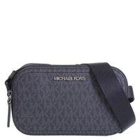 MICHAEL KORS COOPER SIGNATURE LOGO CAMERA BAG BLACK 37F4LCOC6B MEN