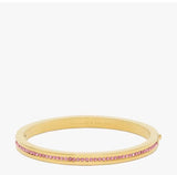 KATE SPADE RING IT UP BANGLE BRACELET KL630 PINK RHINESTONE GOLDEN