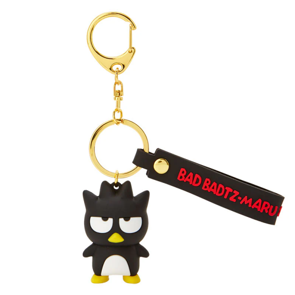 SANRIO BADTZ-MARU SIGNATURE KEYCHAIN FROM JAPAN BLACK