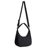 NERE NYLON MEDIUM HOBO SHOULDER CROSSBODY BAG BLACK