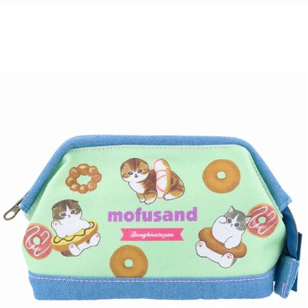 MOFUSAND FROM JAPAN MOFUSAND DENIM POUCH WIRE (DONUT NYAN)