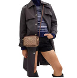 COACH MINI JAMIE CAMERA BAG IN SIGNATURE CANVAS CY752 SADDLE BROWN