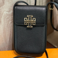 TORY BURCH BRITTEN PHONE CROSSBODY BLACK 1510071023