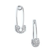 KARL LAGERFELD 2 SET SAFETY PIN BROOCH WITH RHINE STONE