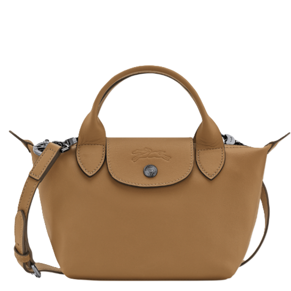 LONGCHAMP LE PLIAGE XTRA TOP HANDLE BAG XS LEATHER 1500 987 004 TOBACCO