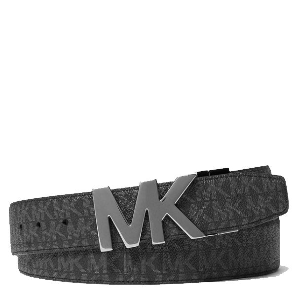 MICHAEL KORS OUTLET MENS REVERSIBLE LOGO LEATHER BELT - MK SIGNATURE BROWN / BLACK 36S1LBLY1B1