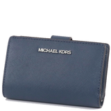 MICHAEL KORS MEDIUM SAFFIANO LEATHER WALLET 35R4STVF6L NAVY