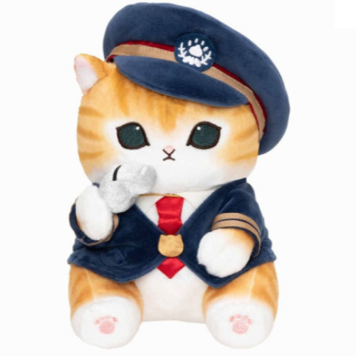 MOFUSAND FROM JAPAN MOFUSAND PLUSH TOY (S) - CAT: STATION MASTER NYAN