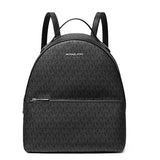 MICHAEL KORS SHEILA MEDIUM SIGNATURE LOGO BACKPACK BLACK  35H3S6HB6B