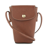 LONGCHAMP PHONE CASE CROSSBODY EPURE FULL LEATHER 34193 HYZ 035 BROWN 34193HYZ035